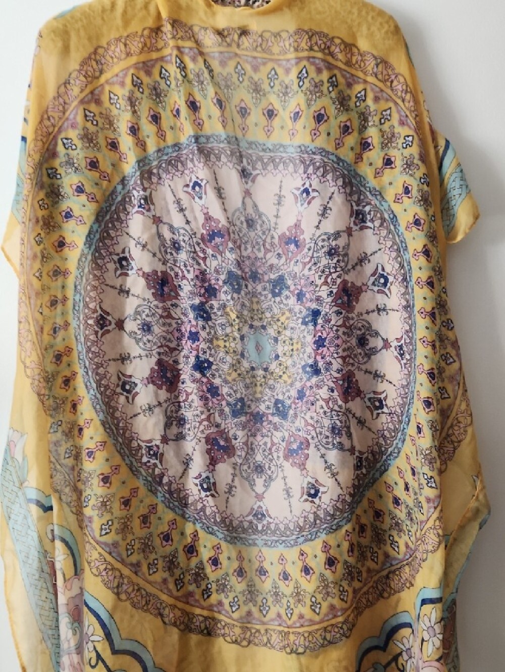Woven Heart Yellow Paisley-Print Kimono - Picture 3 of 5